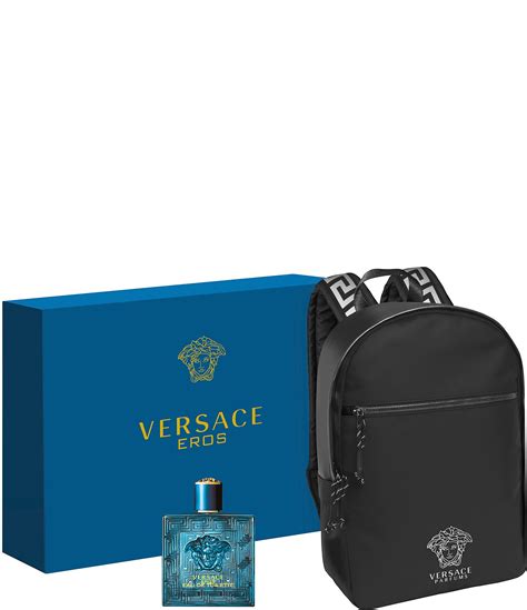 versace backpack perfume set|versace men's perfume with backpack.